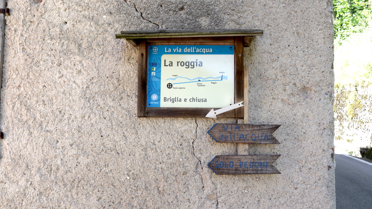 Indicazione della Roggia